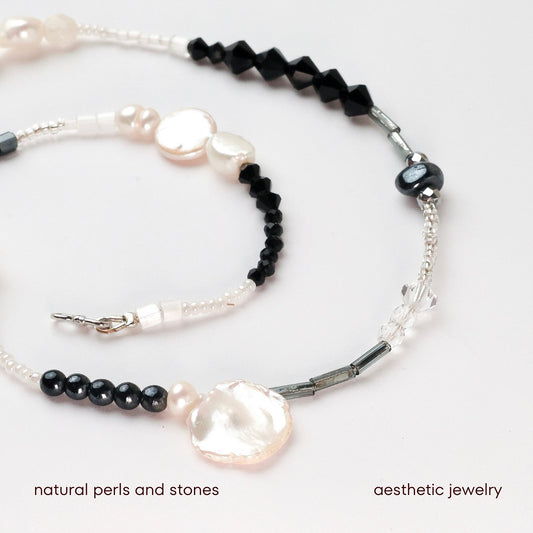 Naszyjnik mix pereł