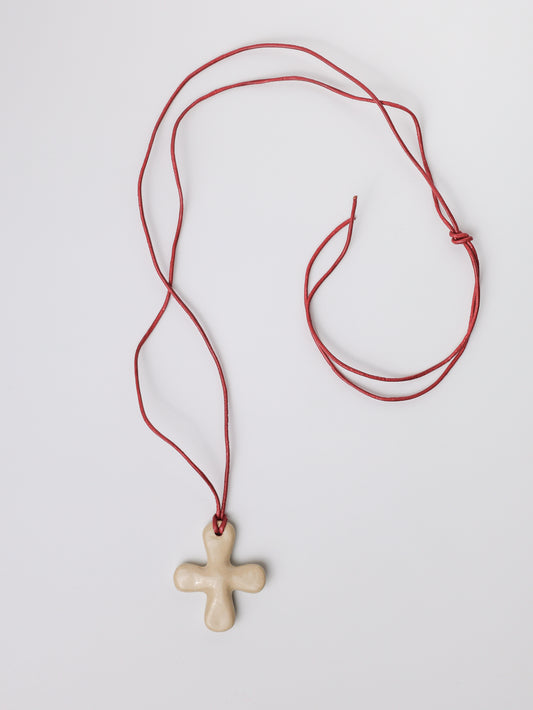 Zawieszka ceramiczna krzyż