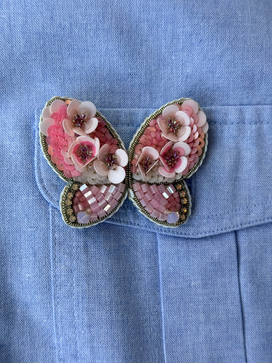 Broszka SYMBOL Motyl Rose
