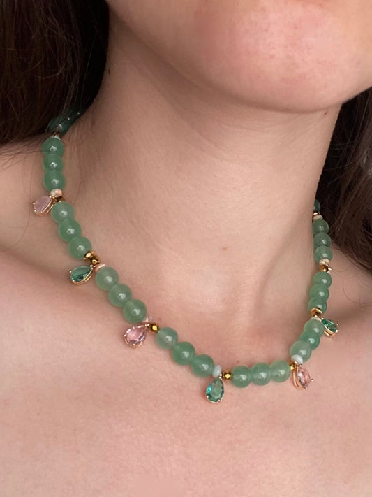 Naszyjnik kamień z cyrkoniami