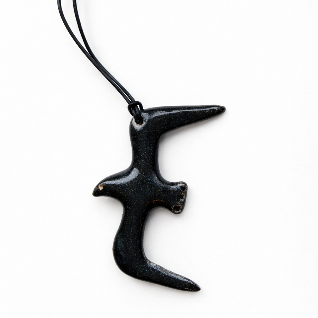 Ceramiczna zawieszka „Mewa” czarna (sample)