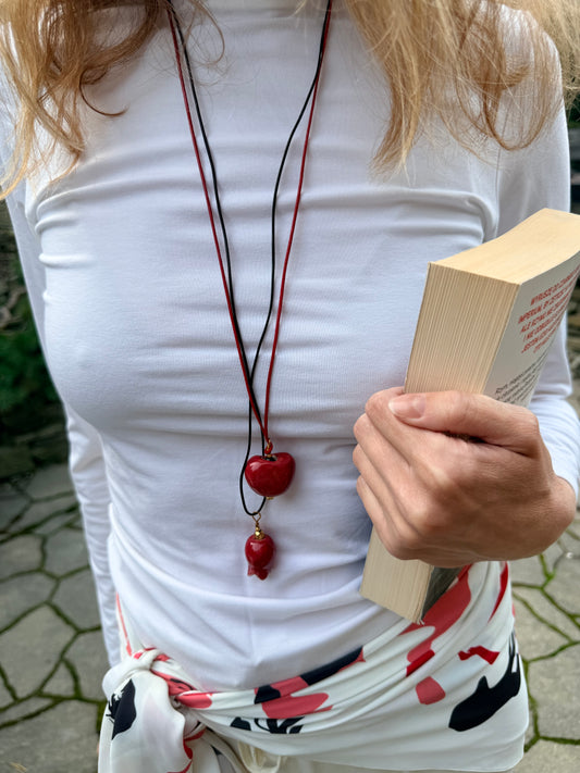 Naszyjnik SYMBOL Jabłko Cherry