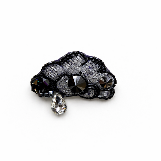 Broszka SYMBOL Chmura Black – zdjęcie 1