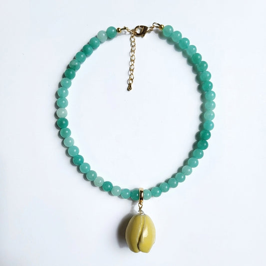 Naszyjnik FLORAL Tulip Green Butter – zdjęcie 1