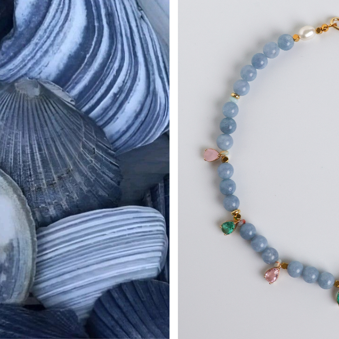 Naszyjnik MOZAIKA Sky Pearl Crystal